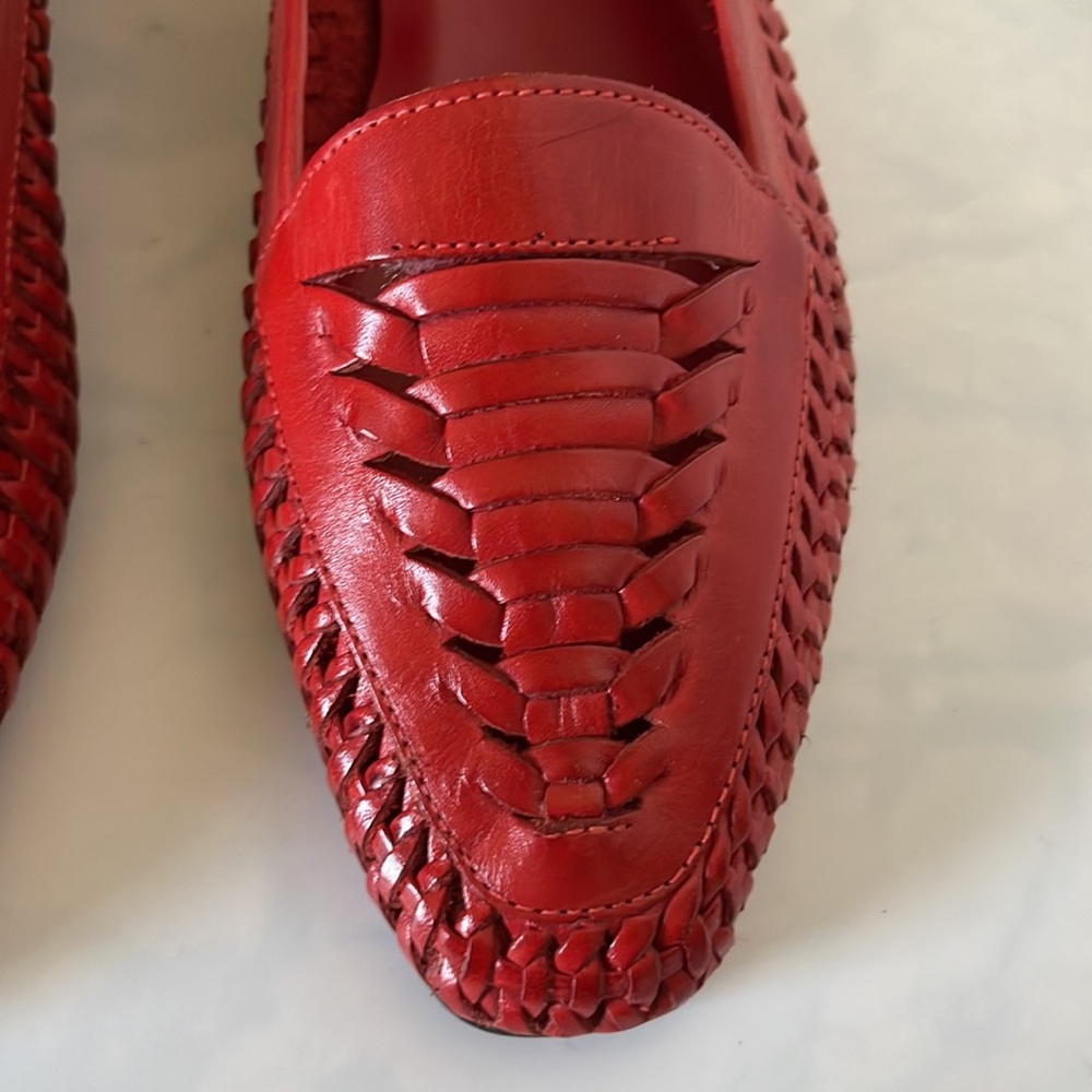 Women’s Cabin Creek Red Leather Shoes size 8m. - Picture 5 of 8